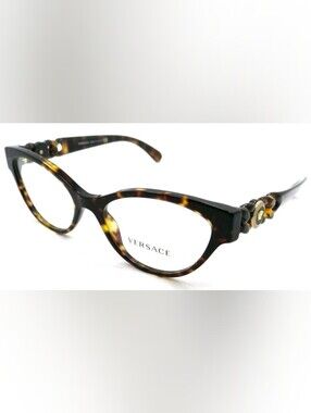 Versace Women's Havana Tortoise Cat-Eye Glasses